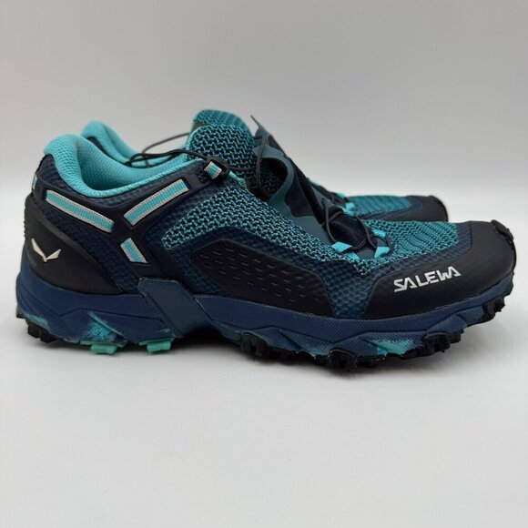 Salewa Ultra Train 2 Womens Hiking Trail Shoes Size 7 Capri/Poseidon Durable - Picture 6 of 10
